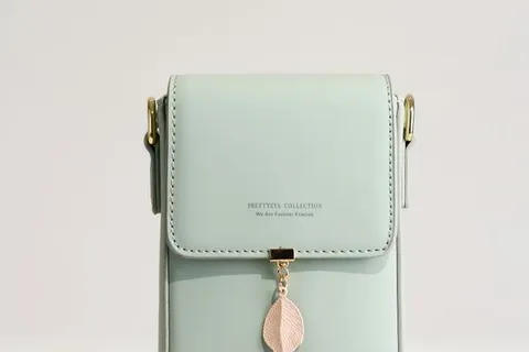 Muiikola Crossbody-Handytasche aus veganem Leder mit umlaufendem Gurt und Kartenfach